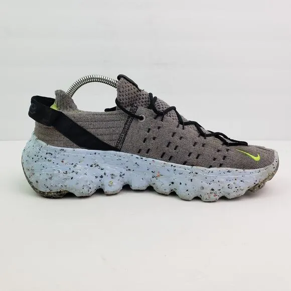 Nike Space Hippie 04 Mens Size 10.5 Grey Volt Running Trainer Sneaker Shoes