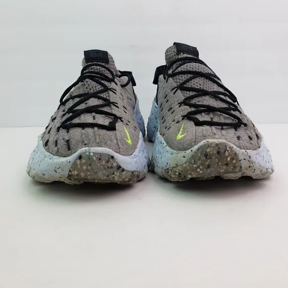 Nike Space Hippie 04 Mens Size 10.5 Grey Volt Running Trainer Sneaker Shoes