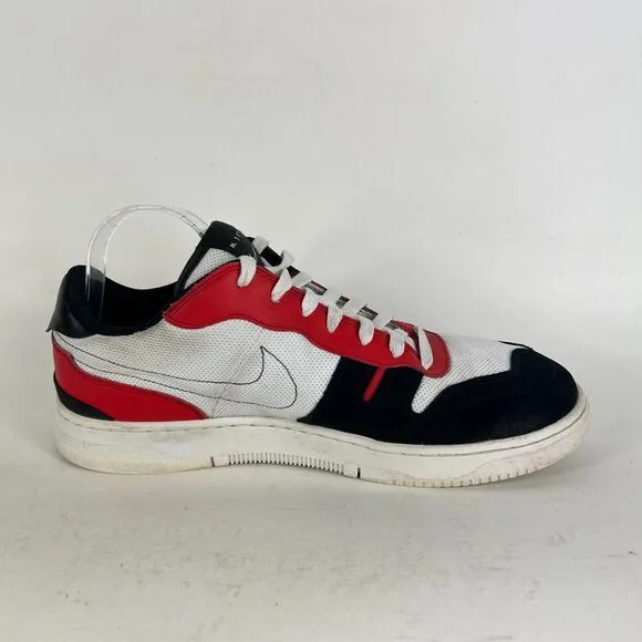 Nike Squash-Type Sneakers Men's 12 White Black Lace Up Running Shoes gym