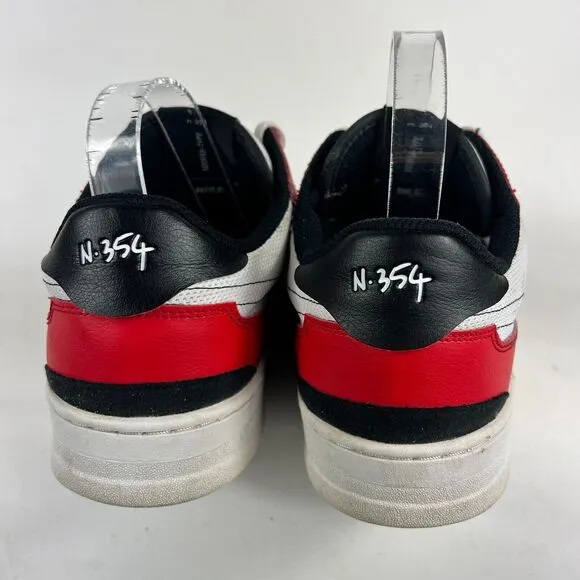 Nike Squash-Type Sneakers Men's 12 White Black Lace Up Running Shoes gym