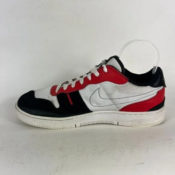 Nike Squash-Type Sneakers Men's 12 White Black Lace Up Running Shoes gym