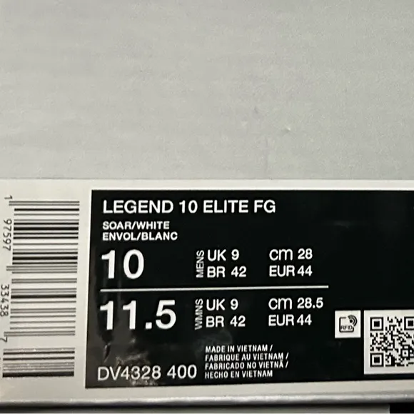 Nike Tiempo Legend 10 Elite FG Men’s Soccer Cleats Blue Style DV4328-400