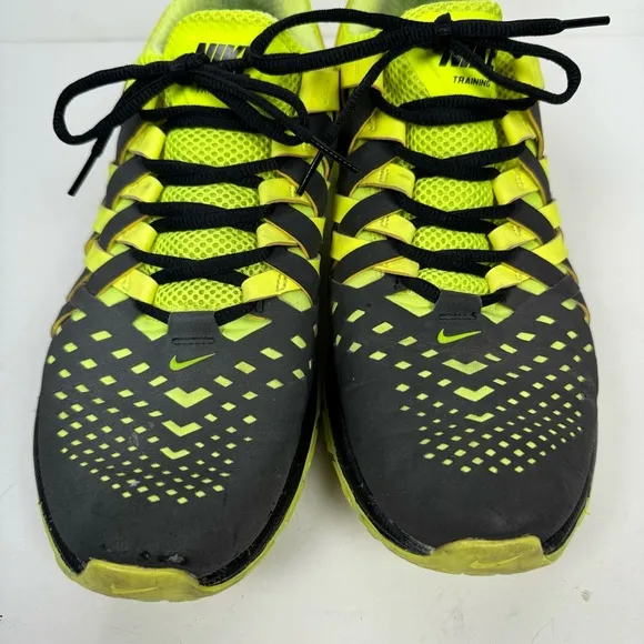 Nike Training Neon Highlighter Yellow athletic shoes workout running weightlift