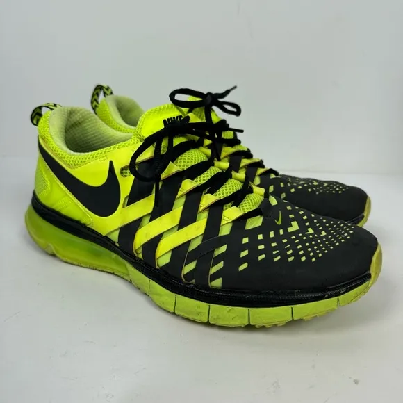 Nike Training Neon Highlighter Yellow athletic shoes workout running weightlift