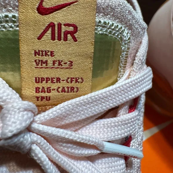 Nike VaporMax Pink and White Athletic Shoes