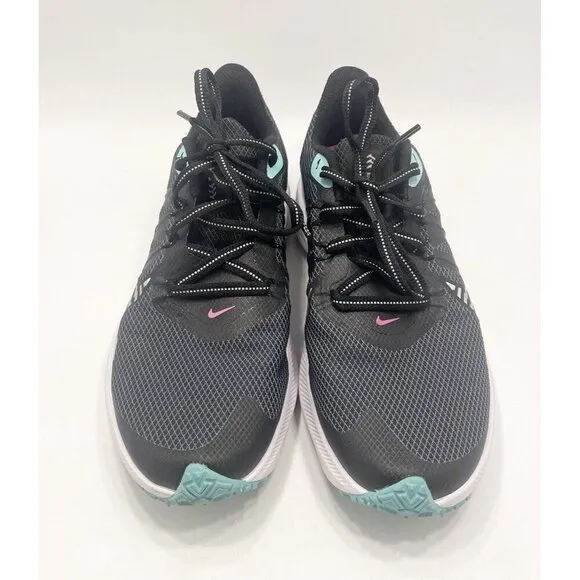 Nike Winflo 7 Shield Running Shoes Size 7 CU3868-403 Obsidian Mist Reflective