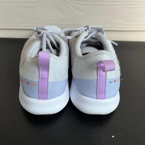 Nike Women's Flex Experience Run Lilac Atomic Orange Gray Shoes Sneakers Size 9