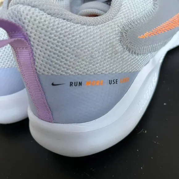 Nike Women's Flex Experience Run Lilac Atomic Orange Gray Shoes Sneakers Size 9
