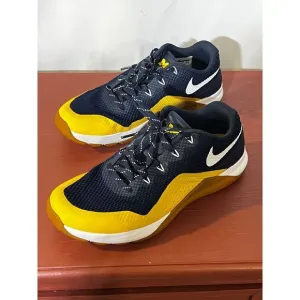Nike x‎ Michigan Wolverines Training Shoes Blue Yellow Athletic Sneakers