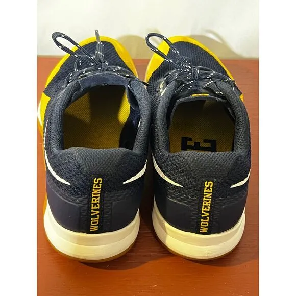 Nike x‎ Michigan Wolverines Training Shoes Blue Yellow Athletic Sneakers