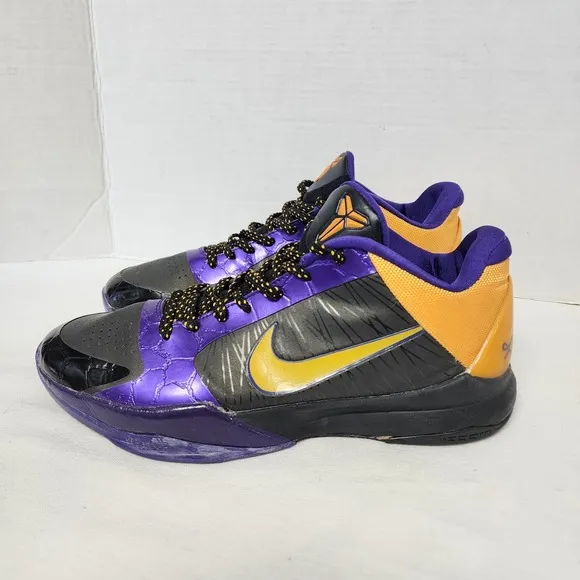 Nike Zoom Kobe Bryant  5 Lakers Away Men's Size 11 Gorgeous Purple No Seperating