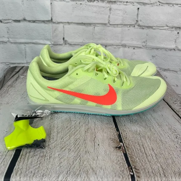Nike Zoom Rival D Mens Track Running Spikes Shoes Size 11.5 Volt 907566-700