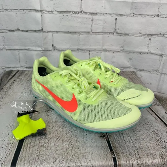 Nike Zoom Rival D Mens Track Running Spikes Shoes Size 11.5 Volt 907566-700