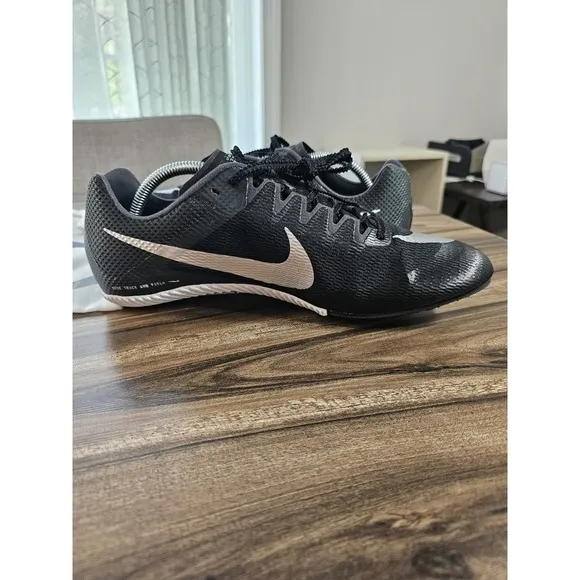 Nike Zoom Rival Sprint Track Field Shoes Black Silver DC8753-001 Men's Size 11