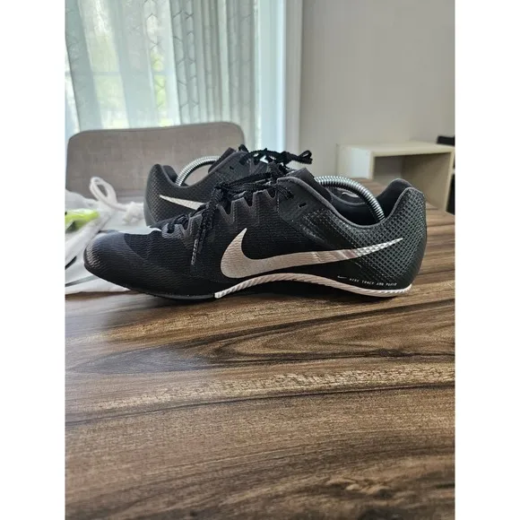 Nike Zoom Rival Sprint Track Field Shoes Black Silver DC8753-001 Men's Size 11