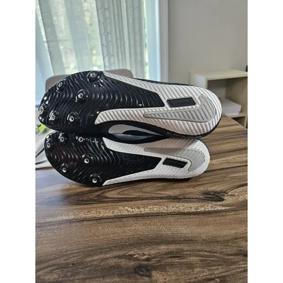 Nike Zoom Rival Sprint Track Field Shoes Black Silver DC8753-001 Men's Size 11