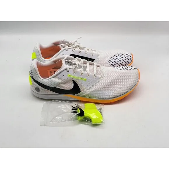 Nike Zoom Rival XC 6 Mens White Orange Track Shoes Spikes DX7999 100 Size 8.5