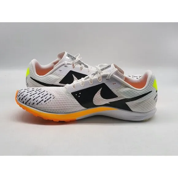 Nike Zoom Rival XC 6 Mens White Orange Track Shoes Spikes DX7999 100 Size 8.5