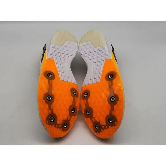 Nike Zoom Rival XC 6 Mens White Orange Track Shoes Spikes DX7999 100 Size 8.5