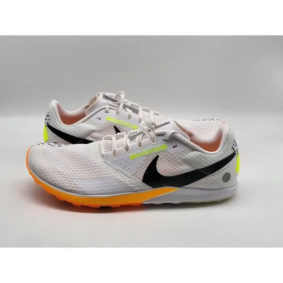 Nike Zoom Rival XC 6 Mens White Orange Track Shoes Spikes DX7999 100 Size 8.5