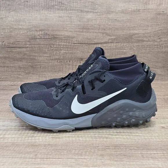 Nike Zoom Wildhorse 6 Men's Size 13 Black Gray Trail Running Shoes (BV7106-001)