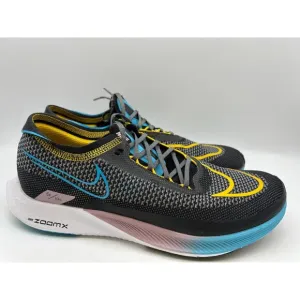 NIKE ZoomX Streakfly Running Shoes Black Blue Racing Men's Size 9.5