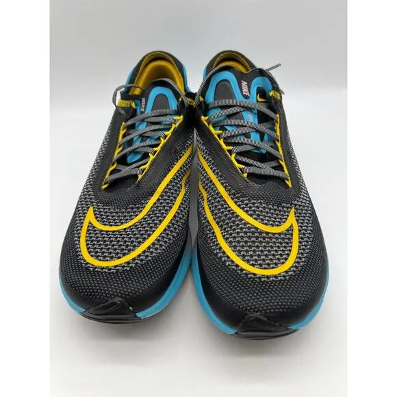 NIKE ZoomX Streakfly Running Shoes Black Blue Racing Men's Size 9.5