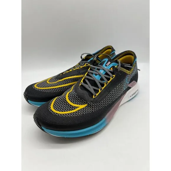 NIKE ZoomX Streakfly Running Shoes Black Blue Racing Men's Size 9.5