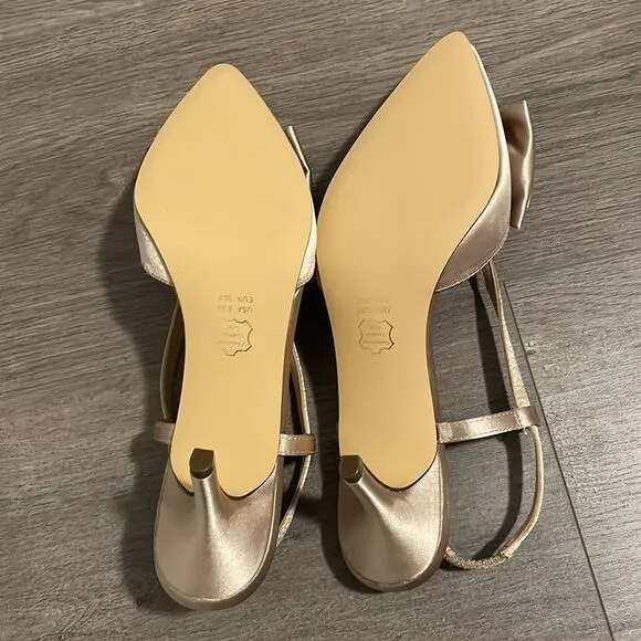 Nina beige kitten heels