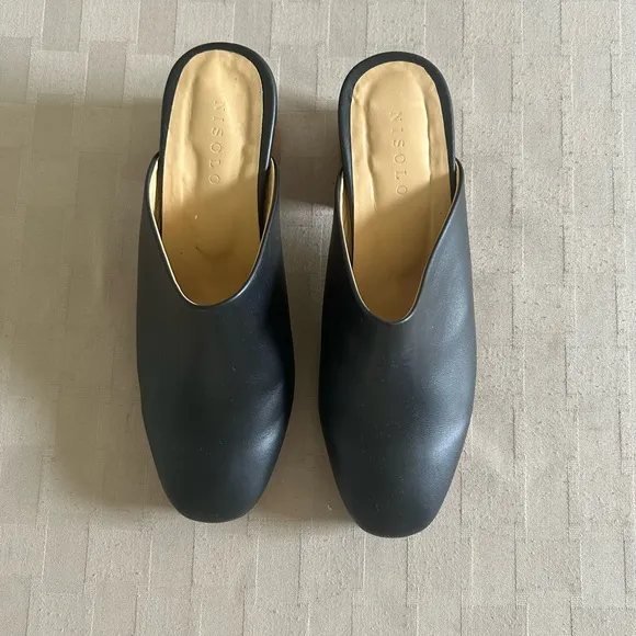 Nisolo All Day Heeled Leather Mules