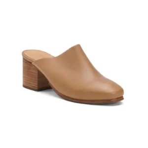 NISOLO Almond Leather All Day Heeled Mules