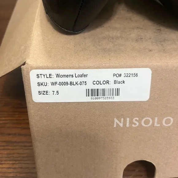 Nisolo Everyday Slip On Loafer Black NEW 7.5