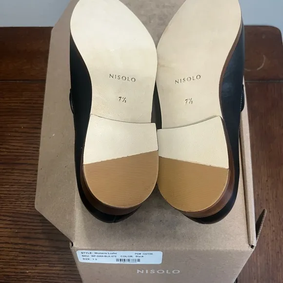 Nisolo Everyday Slip On Loafer Black NEW 7.5
