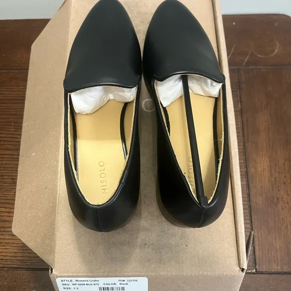 Nisolo Everyday Slip On Loafer Black NEW 7.5