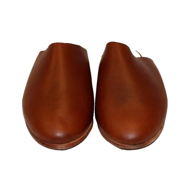Nisolo Lima Slip On BRANDY Leather Mules Flats Women’s 5 Minimalist Casual NIB