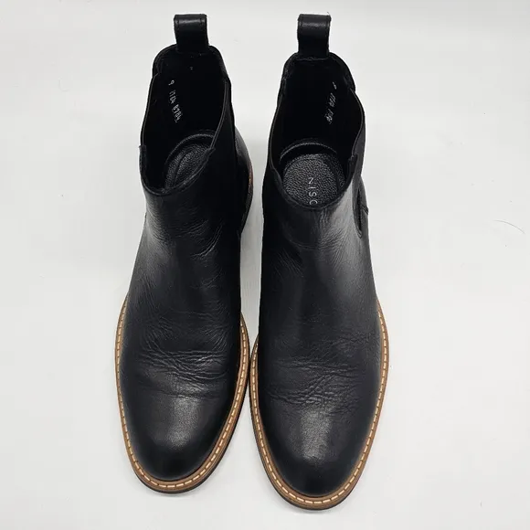 Nisolo Marco Chelsea Black Leather Slip On Ankle Boot 9