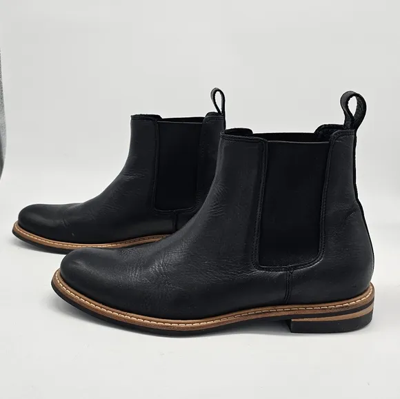 Nisolo Marco Chelsea Black Leather Slip On Ankle Boot 9