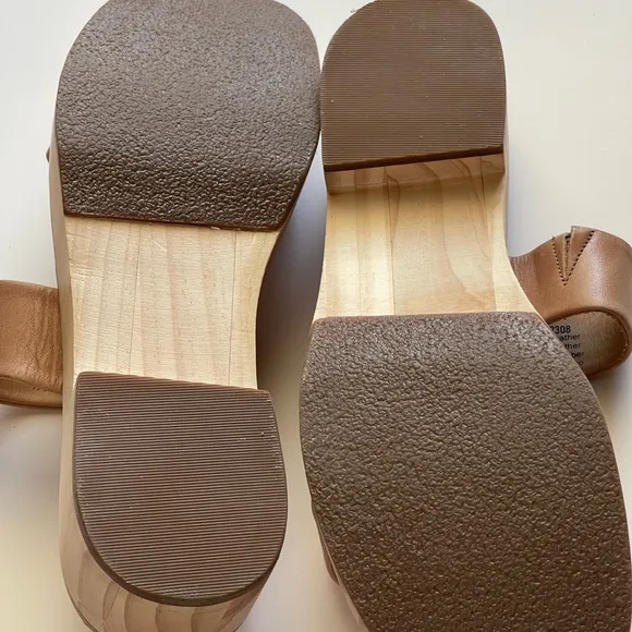 Nisolo Women's Ellie All-Day Sandal Tan Clogs in Almond