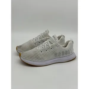 Nobull Shoes Unisex Mens‎ 8 Womens 9.5 White Mesh Logo Running Athletic Lace Up