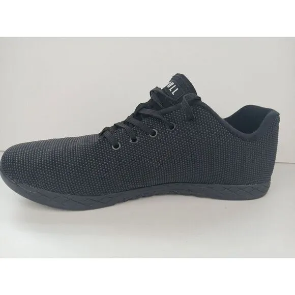 NOBULL SuperFabric Trainers Low Top Unisex Men's 15/ Womens 16.5 Black Gym Shoes