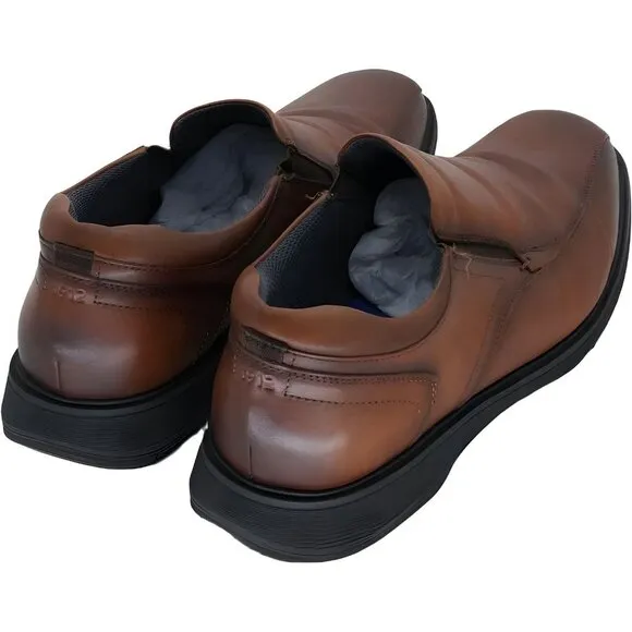 Nunn Bush Bleeker Street Loafer with KORE Technology Cognac 12 Xtra Wide