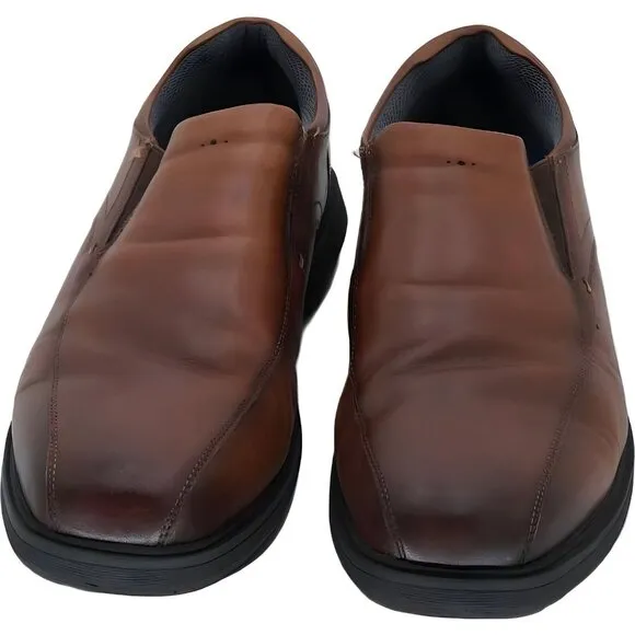 Nunn Bush Bleeker Street Loafer with KORE Technology Cognac 12 Xtra Wide