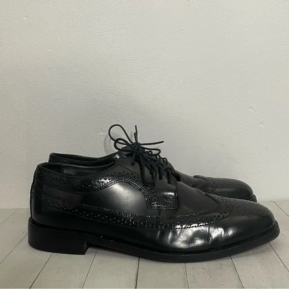 NUNN BUSH Dress Flex Leather Wingtip Oxfords