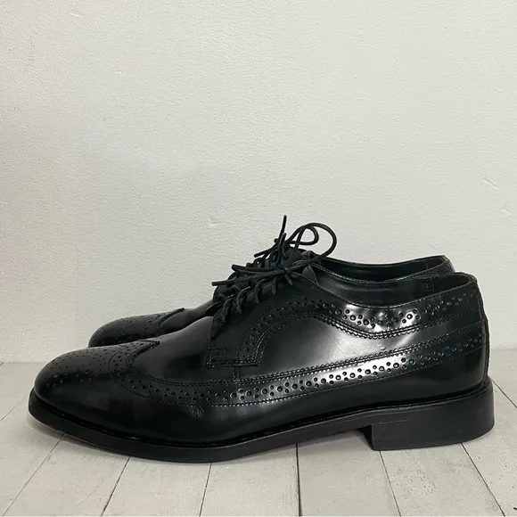 NUNN BUSH Dress Flex Leather Wingtip Oxfords