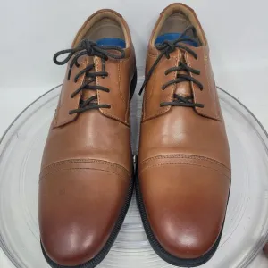 Nunn Bush Leather Cap Toe Oxford Dress Shoes Dixon 13 M Cognac Comfort Gel 99%