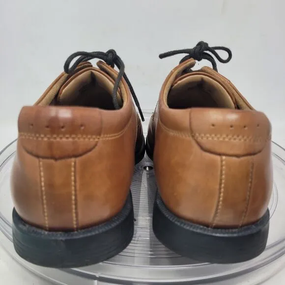 Nunn Bush Leather Cap Toe Oxford Dress Shoes Dixon 13 M Cognac Comfort Gel 99%