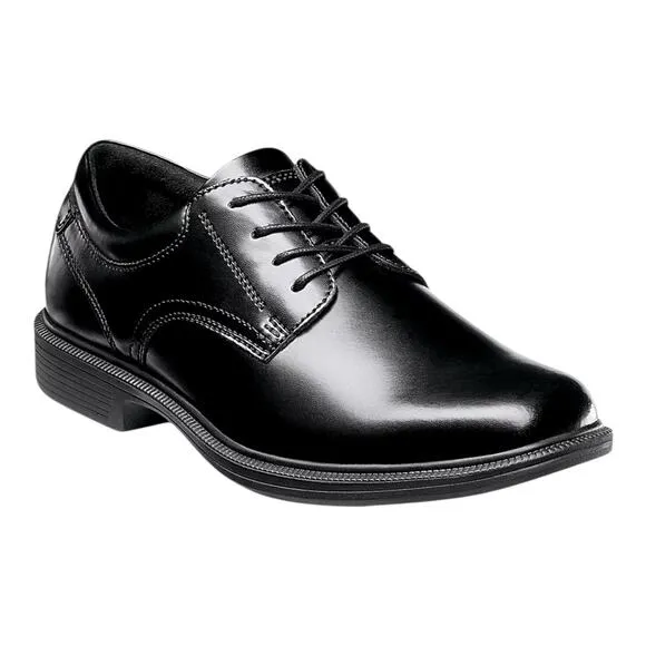 Nunn Bush Men's Baker Street Leather Oxfords Black Size 12 XW