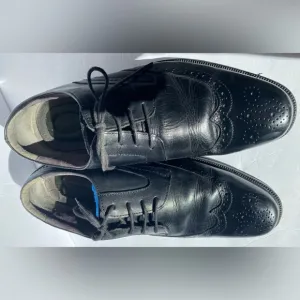 Nunn Bush Men’s Black‎ Wingtip Oxfords, 11.5