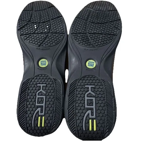 Nunn Bush Mens Pro Bicycle Toe Kore Slip Resistant Loafer Size 13 Wide Fit Black