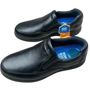Nunn Bush Slip-On Cam Moc-Toe Black Tumbled Leather Men's Size 12W New With Tags